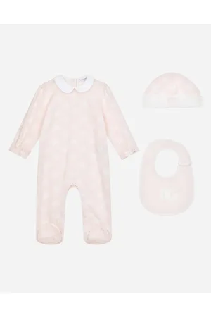 Dolce & Gabbana Set De Regalo De 3 Piezas En Punto Con Estampado Del Logotipo Dg - Mujer Set Regalo Y Body 3/6 Months