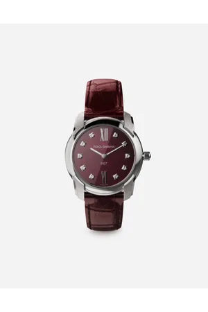 Dolce & Gabbana Dg7 Watch In Steel With Ruby And Diamonds - Mujer Relojes Y Correas Onesize