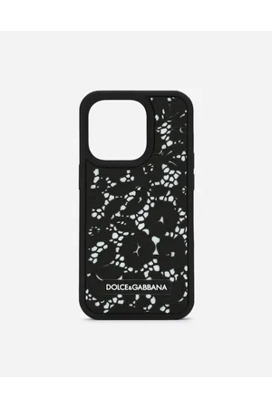 Dolce & Gabbana Funda Para Iphone 14 Pro De Goma Con Motivo De Encaje - Mujer Tecnología Goma Onesize