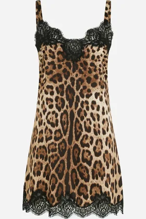 Dolce & Gabbana Sottoveste Corta - Mujer Lingerie Estampado Animal Algod�n 2