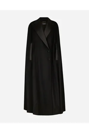 Dolce & Gabbana Capa De Lana Y Cachemira Con Botonadura Sencilla - Mujer Abrigos Y Chaquetones Lana 36