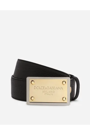 Dolce & Gabbana Cintura Con Placca - Hombre Cinturones 80