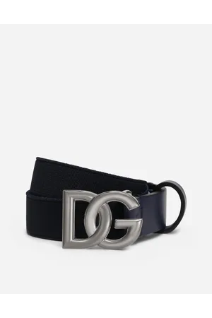 Dolce & Gabbana Stretch Belt With Dg Logo - Hombre Accesorios Tela L