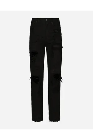 Dolce & Gabbana Vaqueros Boyfriend En Denim Con Roturas - Mujer Denim Algod�n 40