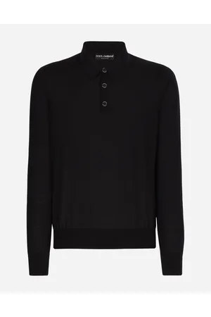Dolce & Gabbana Pull Polo En Cachemire Extrafin - Hombre Prendas De Punto Azul Cachemira 44