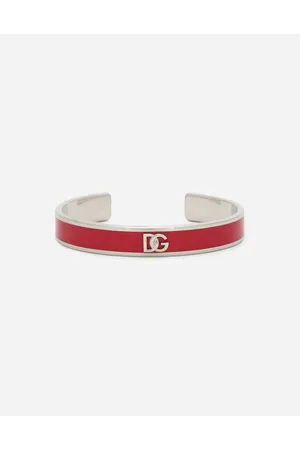 Dolce & Gabbana Pulsera Rígida De Esmalte Con Logotipo Dg - Mujer Bisutería Metal Onesize