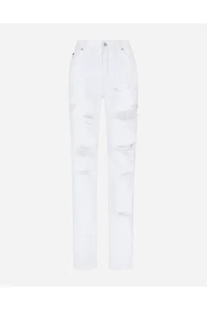 Dolce & Gabbana Vaqueros Boyfriend De Denim Con Detalles Rotos - Mujer Denim Algod�n 38