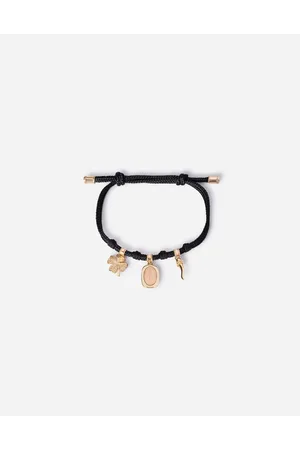 Dolce & Gabbana Pulsera Devotion En Tejido Con Colgante De Oro Amarillo Y Rojo - Hombre Pulseras M