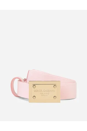 Dolce & Gabbana Cinturón Con Placa Con Logotipo - Mujer Accesorios Tela S