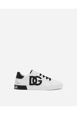 Dolce & Gabbana Zapatilla Portofino Vintage En Piel De Becerro - Hombre Zapatos (24-38) Negro Piel 29