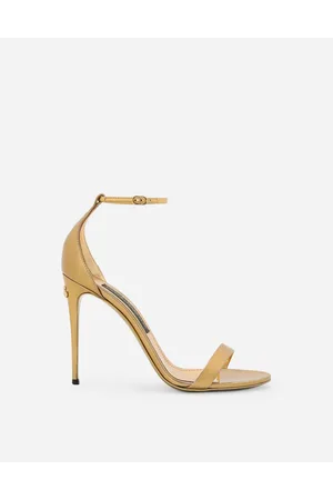 Dolce & Gabbana Sandalia En Piel De Becerro Efecto Espejo - Mujer Sandalias Y Cuñas Piel 35.5