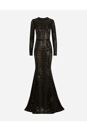 Dolce & Gabbana Vestido Largo De Sirena Con Lentejuelas - Mujer Vestidos 44