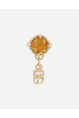 Dolce & Gabbana Pendiente En Oro Amarillo De 18 Kt Con Citrinos - Mujer Pendientes Onesize