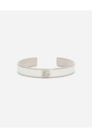 Dolce & Gabbana Pulsera Rígida De Esmalte Con Logotipo Dg - Mujer Bisutería Metal Onesize