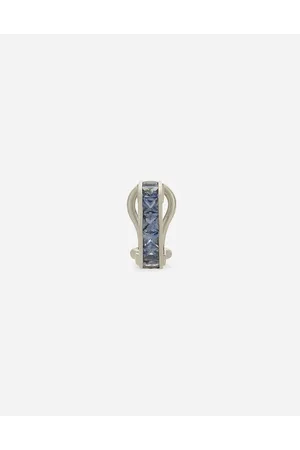 Dolce & Gabbana Pendiente Anna En Oro De 18 Kt Con Zafiros Azules - Mujer Pendientes Dorado Onesize