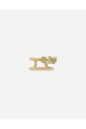 Dolce & Gabbana Pendiente Anna En Oro Amarillo De 18 Kt Con Peridotos - Mujer Pendientes Onesize