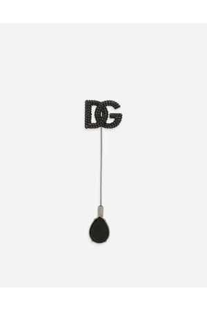 Dolce & Gabbana Broche Con Logotipo Dg De Strass - Hombre Bisutería Metal Onesize