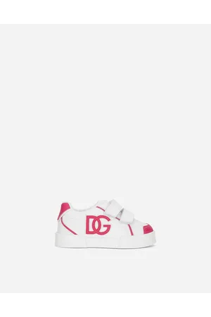 Dolce & Gabbana Zapatilla Portofino En Piel De Becerro - Hombre Zapatos Primeros Pasos (19-26) Fucsia Piel 26