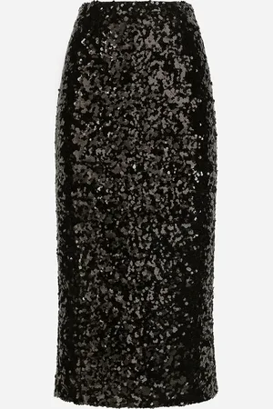 Dolce & Gabbana Falda Longuette De Lentejuelas - Mujer Faldas 40