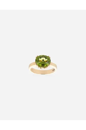 Dolce & Gabbana Anillo Anna En Oro Amarillo De 18 Kt Con Peridotos - Mujer Anillos 52