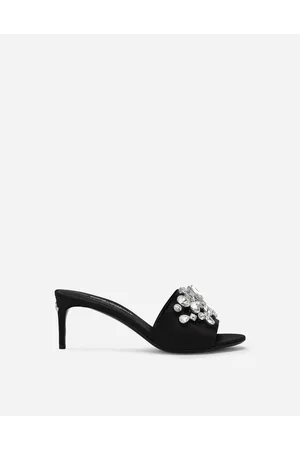 Dolce & Gabbana Mule De Raso Con Bordado - Mujer Palas Multicolor 37