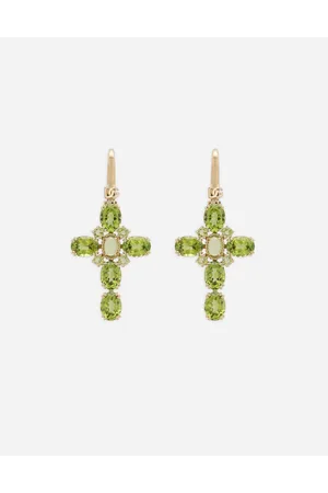 Dolce & Gabbana Pendientes Anna En Oro Amarillo De 18 Kt Con Peridotos - Mujer Pendientes Onesize