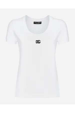 Dolce & Gabbana Camiseta De Punto Con Logotipo Dg - Mujer Camisetas Y Sudaderas 36