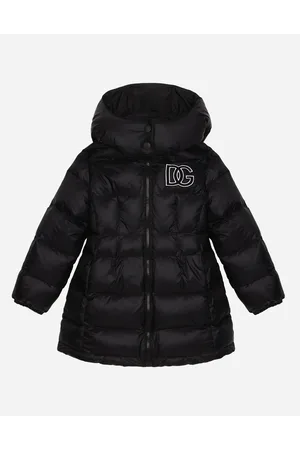 Dolce & Gabbana Plumífero De Nailon Con Parche Del Logotipo Dg - Mujer Abrigos Y Chaquetones Nailon 6 Years