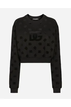Dolce & Gabbana Sudadera De Punto Con Estampado Flocado Del Logotipo Dg - Mujer Camisetas Y Sudaderas Multicolor 40