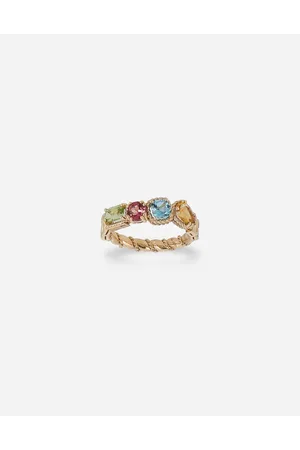 Dolce & Gabbana Anello Raibow 1101 7 - Mujer Anillos Dorado Dorado 48