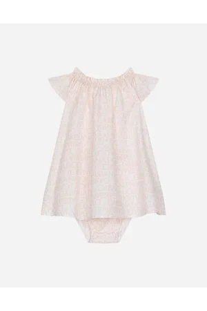 Dolce & Gabbana Poplin Dress With Bloomers - Newborn Female Vestidos 3/6 Months