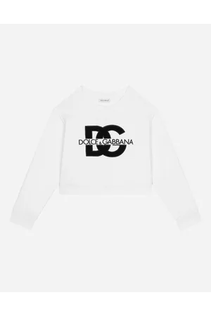Dolce & Gabbana Jersey Sweatshirt With Dg Logo - Mujer Camisetas Y Sudaderas 6 Years