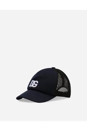 Dolce & Gabbana Gorra De Algodón Y Malla Con Visera Y Logotipo Dg - Hombre Accesorios L