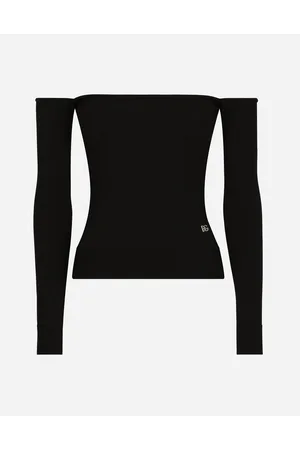 Dolce & Gabbana Jersey Sin Tirantes De Viscosa Con Manguitos - Mujer Camisas Y Tops 36