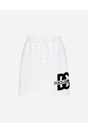 Dolce & Gabbana Minifalda De Punto Con Parche Del Logotipo Dg - Mujer Faldas 36