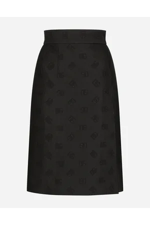 Dolce & Gabbana Falda Midi De Jacquard Acolchado Logotipo Dg - Mujer Faldas 40