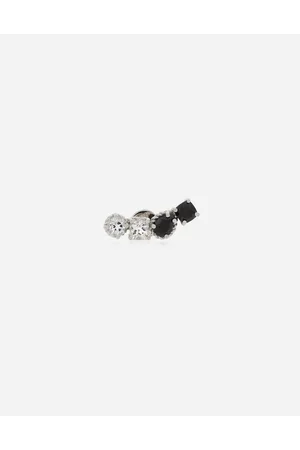 Dolce & Gabbana Pendiente En Oro De 18 Kt Con Topacios Incoloros Y Espinelas Negras - Mujer Pendientes Acetato Onesize