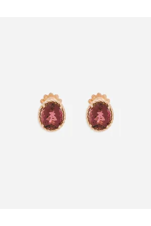 Dolce & Gabbana Pendientes Anna En Oro De 18 Kt Con Turmalinas - Mujer Pendientes Dorado Onesize