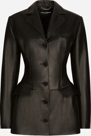 Dolce & Gabbana Chaqueta Turlington En Piel De Becerro - Mujer Chaquetas 38