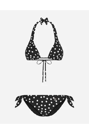 Dolce & Gabbana Bikini De Triángulo Con Estampado De Puntos - Mujer Moda Baño 1