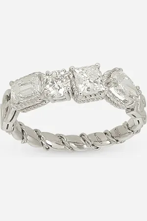 Dolce & Gabbana Anillo Easy Diamond En Oro De 18 Kt Con Diamantes - Mujer Anillos Dorado 50