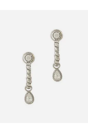 Dolce & Gabbana Pendientes Easy Diamond En Oro De 18 Kt Con Diamantes - Mujer Pendientes Dorado Onesize