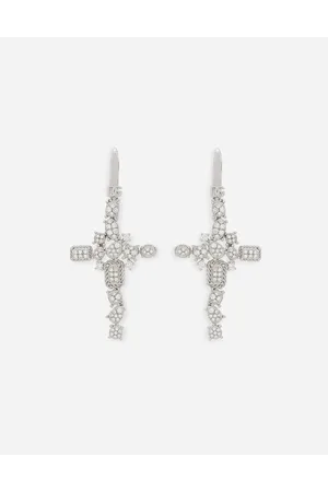 Dolce & Gabbana Colgante Easy Diamond En Oro De 18 kt Con Pavé De Diamantes - Mujer Pendientes Dorado Onesize