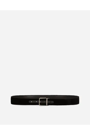Dolce & Gabbana Cotton Velvet Belt - Hombre Terciopelo 80