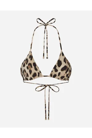 Dolce & Gabbana Sujetador De Bikini En Triángulo Con Estampado De Leopardo - Mujer Moda Baño Estampado Animal Punto 1