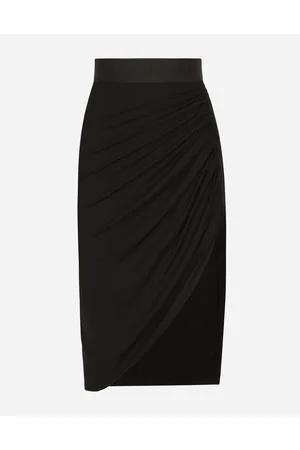 Dolce & Gabbana Falda Asimétrica Con Drapeado De Punto - Mujer Faldas Viscosa 36