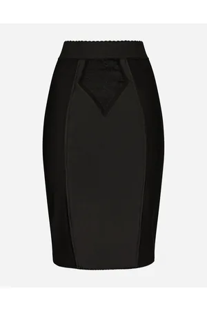 Dolce & Gabbana Falda Midi En Raso Y Powernet - Mujer Faldas Tela 40