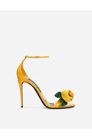 Dolce & Gabbana Sandalia De Charol - Mujer Sandalias Y Cuñas 38.5