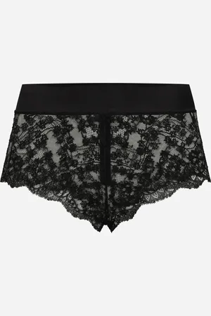 Dolce & Gabbana Culotte De Encaje Con Cinturilla De Raso - Mujer Lingerie 1