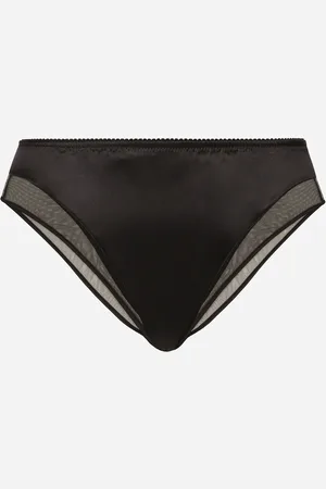 Dolce & Gabbana Braguita De Raso Y Tul - Mujer Lingerie Raso 1